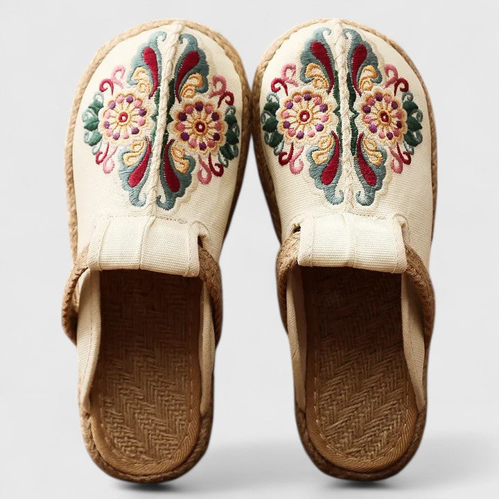 Marousse | Comfortable Handmade Floral Mules