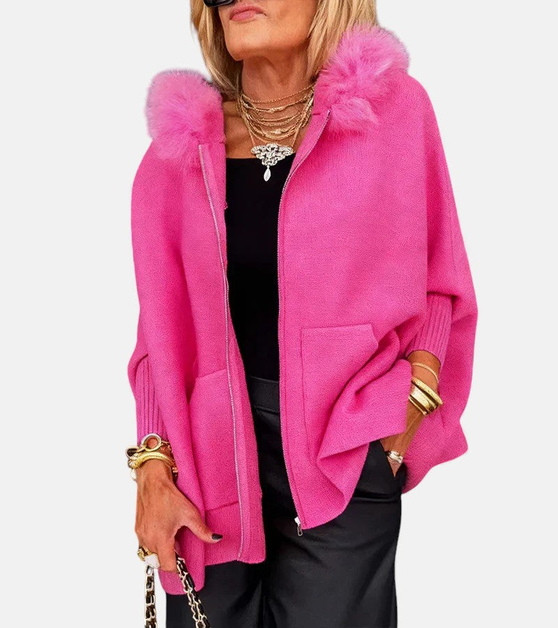 ARABELLE™ | Casual Hooded Coat with Fur Collar